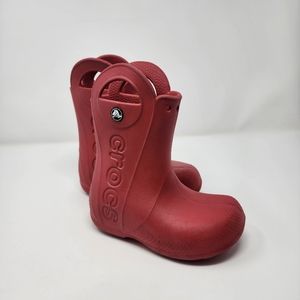 Crocs Red Rainboots for Preschooler